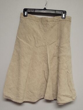 Banana Republic Classic A-Line Women's Linen Skirt in Beige